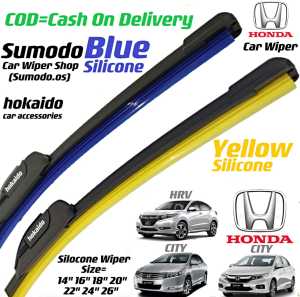 HKD.Sumodo Silicone Car Wiper 1Pair(2Pcs) Honda City/Civic/Accord/Brv/Crv/Hrv