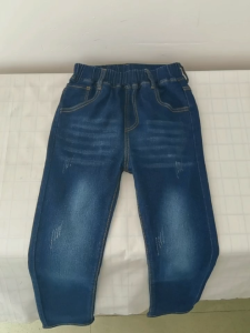 DIIMUU Kids Slim Jeans Classic Solid Denim Pants Boys Casual Trousers For 4-10 Years
