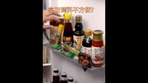 Zeekea Mini Fridge Hanging Organizer for Snacks - Small Size Refrigerator Organizer bins Japandi Style