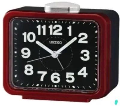 ORIGINAL SEIKO Quiet Sweep Second Hand LOUD BELL ALARM CLOCK QHK062G.S.R.K