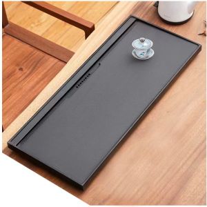 Engraved Whole Block Natural Stone Tea Tray Large