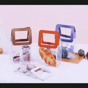 {Ready Stock} PVC Transparent Gift Tote Bag Handle Wedding Gift Packaging Handbag透明手提袋 礼物袋 礼品礼物包装 情人节礼物 新年伴手礼