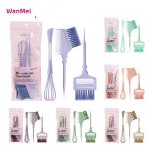 Bộ Cọ Nhuộm Tóc WANMEI 3 Chiếc Chất Lượng Salon Dụng Cụ Nhuộm Tóc Tại Nhà Dễ Sử Dụng Phụ Kiện Tạo Kiểu Bằng Nhựa