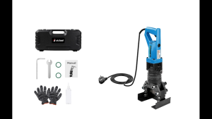 1800W  เครื่องตัดแผ่นเหล็ก เครื่องตัดเหล็กฉาก เหมาะสำหรับแผ่นเหล็ก แผ่นทองแดง และแผ่นอลูมิเนียม เครื่องตัดเหล็กฉากไฟฟ้าไฮดรอลิก ความกว้างในการตัด 60mm ความหนาในการตัด 6mm ตัดเร็ว 2 วินาที  มอเตอร์ทองแดงแท้  หัวตัดโลหะผสมเกรดอุตสาหกรรม