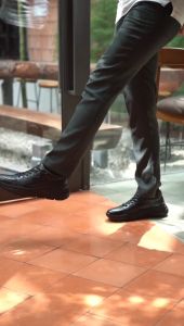 Otiv Alegre Black - Sepatu Sneakers Kulit Asli Casual Pria Kuliah Kerja Traveling Riding