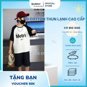 Áo thun bé trai cao cấp có Big Size tay ngắn áo phông trẻ em size đại áo thun trẻ em cotton BURNY