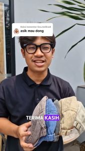 Insolent - Topi Patino Newscap Caps Import Denim Washing Premium High Quality Pria Wanita
