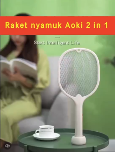 Raket Nyamuk Insect Killer 2 in 1 Bisa Digantung & Portable | Raket Nyamuk LED Ungu 400nm Efektif Perangkap Nyamuk & Serangga | Raket Nyamuk Rechargeable Canggih Tahan Lama | Alat Pembasmi Nyamuk Praktis Aman untuk Rumah & Outdoor