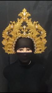Mahkota Kepala Aksesoris Tari Bahan Lem Lilin Motif 10