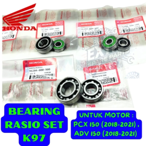 BEARING RASIO SET K97 ASLI ORIGINAL HONDA PCX 150 ADV 150 PRODUK BERKUALITAS ASLI 100% ORIGINAL AHM.