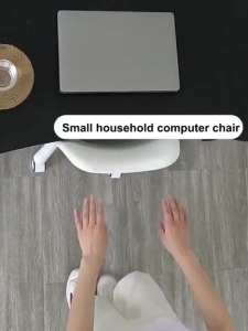 Computer Chair With Wheels & Leather Seat Ergonomic Chair Adjustable Office Chair Study Chair