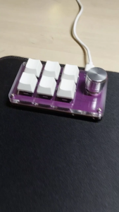 Keyboard RGB / Keyboard Gaming Multifungsi Makro Bluetooth Kabel USB TYPE C 6 + 1 Tombol - Black