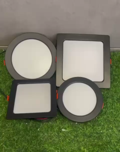 【SIRIM】Black Frame LED Downlight Round/Square 12W 18W 4" 6" Recessed Downlight Ceiling Panel Lampu Siling Body Hitam