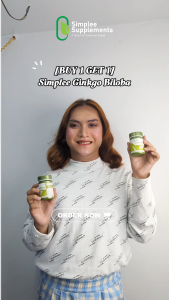 B1T1 Simplee Ginkgo Biloba Capsule 500mg x2 Bottles – Supports Brain Function Focus & Mental Clarity