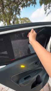 SUZUKI SWIFT 2004 - 2012 X5 MAGNET KUAT Sunshade Magnetik Sun Shade Pelindung Matahari Kereta SAMURAI SHADES [FREE]