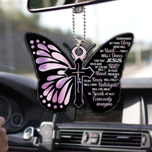 1 Piece of European and American Style Cross Butterfly Series Outdoor Decoration/Home Decora Car Rearview Mirror Decora Pendant