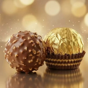 MOMO [READY STOCK] 12pcs Premium Hazelnut Chocolate Gift Box Gold Foil Truffles for Monthsary Birthday Anniversary Surprise Gift Pang Regalo High Quality Imported Sweets with Free Dedication Card COD Available