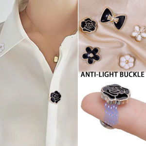 Fashion Women Brooch Set Magnetic Anti-light Buckle Collar Decoration Clothing Clip Bow Knot Invisible Adjustment Brooch Pins