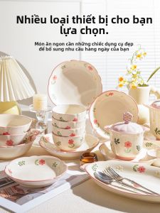 SHELI | Bộ Đồ Ăn Sứ Mới Được Điêu Khắc Phủ Dưới Màu