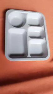 Khay cơm học sinh / hộp nhựa Melamine đựng thức ăn phần SIZE KH 53: 29.7 x 23.7 x 3.5 cm không nắp đậy