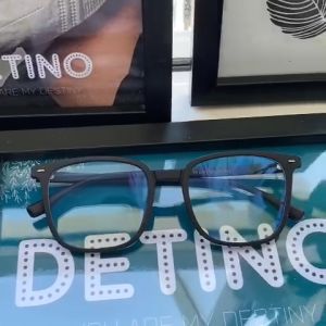 Gọng kính nam cao cấp Hàn Quốc đẹp mắt kính nam thời trang cận gọng kim loại to chống tia UV và ánh sáng xanh DETINO K04