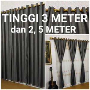 Gorden Hordeng 3 meter tinggi dan 25 meter abu tua