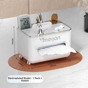MEIJIAN | Multifunction Luxury Tissue Box Remote Control Organizer