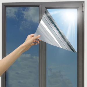 One Way Window Film Tint Glass Covering for Home OfficeReflective Heat Control Anti UV Glass Door Sticker FQ5213-LJX