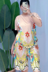 CARLA SOSSY TERNO BLOUSE+SHORT NEW TREND FIT SMALL TO XL