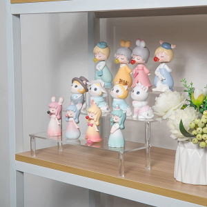 Rak Stand Display Acrylic - Rak Display Multifungsi Akrilik 3 Tingkat Untuk Action Figures Cupcakes Permen Dessert Parfum Makeup