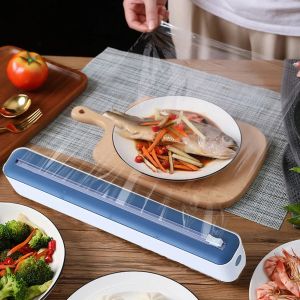 30x30cm Plastic Film and Desktop Disposable Plastic Wrap Cutter Refillable Foil Film Food Packaging Cling Film Cutting Machine