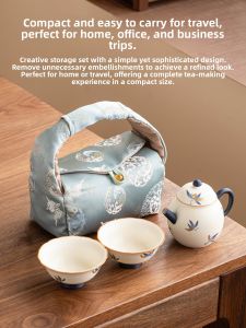 JISU | Ceramic Tea Set for Brewing 1 Teapot and 2 Cups