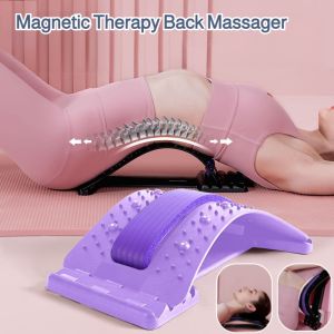 Magnetic Therapy Back Massager Back Stretcher Lumbar Spine Relief Device Waist Stretch Magnetic Therapy Massager Yoga Auxil