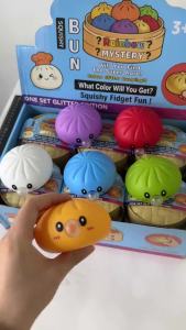 Bandai | Colorful Bubble Dumpling Squishies Fidget Toy Stress Relief Bun Squishy Emotion Fidget Toy Fun Hand Exercise Relieve Anxiety Toy