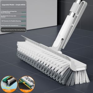 Long Handle Bathroom Floor Brush Tile Cleaning Tool No Dead Angles Toilet Wall Wash Brush Kitchen Sink Cracks Cleaning Scrubber