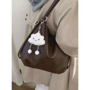 Large Capacity Commuter Bag for Women 2024 New Retro Fashion Shoulder Bag Korean Minimalist Versatile Tote Bag