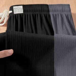Lieoyuarn | Comfortable High-Waisted Casual Trousers Slim Wide Leg Straight Cut