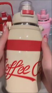 THERMOS FLASK COFEE CUP TERMOS JUMBO STAINLESS TAHAN PANAS DAN DINGIN KAPASITAS 1000ML KODE 8023