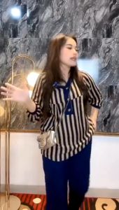 TURUN HARGA!!!SETELAN WANITA MOTIF SALUR TERBARU BAHAM ADEM HALUS JUMBO