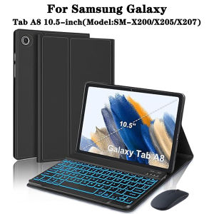 Keyboard Case for Samsung Galaxy Tab A8 10.5 lnchfor Galaxy Tab A8 10.5" Tablet Case with Pencil Holder and Bluetooth keyboard
