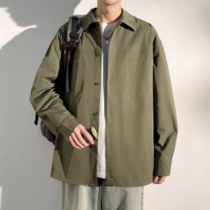 Mens Long Sleeve Shirt Casual Thin Style Summer Wear Black Workwear Inner Outer Shirt Loose Fit Breathable Polyester Fiber