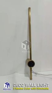 Bed Room LED Wall Light with Dimmable and 3Modes Color Copper Color Body