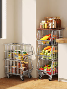 Multifunctional Kitchen Cart Storage Rack