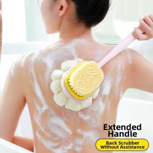 ZHENG FU | Long Handle Back Scrubber Soft Bristle 2-in-1
