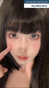 Softlens My Milla Blue Natural Lens 14.5 by Pinkinsoftlens Normal Minus