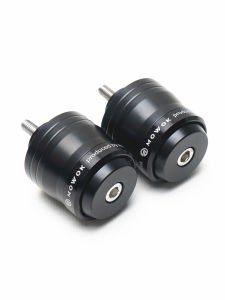 อุปกรณ์ตกแต่งรถจักรยานยนต์แบบคาร์บอนไนตรีสแตนเลสสำหรับ Mowok 703RR 703R บล็อกแฮนด์บาร์หนักกันกระแทก