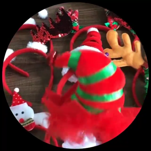 TUYUN STORE Bando Christmas Hias Santa Snowman Rusa | Cocok untuk Pesta & Foto Natal