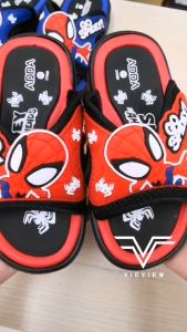 VIDVIEW ลดสนั่น รองเท้าแตะเด็กชาย Adda 21N69 ลายสไปเดอร์แมน แบบสวม-เบอร์ 28-35, รองเท้าเด็ก รองเท้าแฟชั่นเด็ก