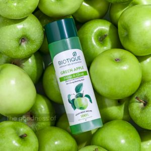 [BUY 1 TAKE 1] Biotique Green Apple Shine & Gloss Shampoo & Conditioner Shiny & Glossy Hair Sulfate & Paraben free Healthy Hair Shampoo and conditioner Natural and Organic Shampoo Herbal Shampoo Strengthening Shampoo Ayurvedic Product