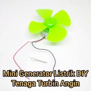 Micro Wind Turbine DC Motor - Generator Listrik Tenaga Angin Kincir Air Mini DIY Mainan Edukasi